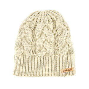 Sinner Sinner Cable Beanie - Crème