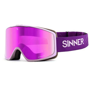 Sinner Sinner Sin Valley S Skibril 2023 - Paars + GRATIS EXTRA LENS