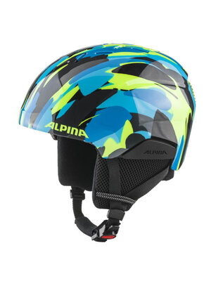 Alpina Alpina Pizi Junior Skihelm | Neon Blauw Groen