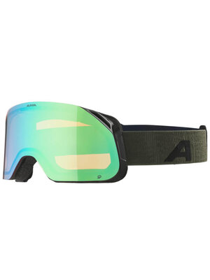 Alpina Alpina Blackcomb Q OTG Skibril | Zwart Groen