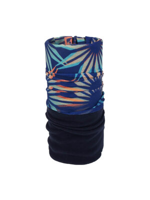 Sinner Sinner Fleece Bandana 'Ice Flowers' - Blauw Oranje