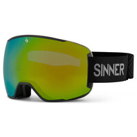 Sinner Snowflake Skibril | Zwart + GRATIS EXTRA LENS