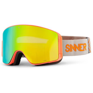 Sinner Sinner Aura Skibril 2024 - Oranje Neon + GRATIS EXTRA LENS