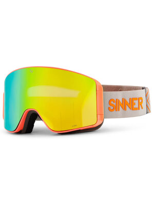 Sinner Sinner Aura OTG Skibril | Oranje Neon + GRATIS EXTRA LENS