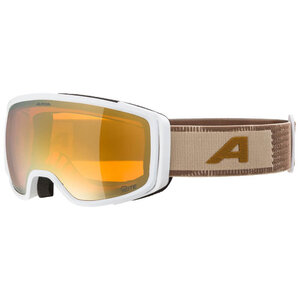 Alpina Alpina Bivio Q-Lite OTG Skibril - Wit Bruin