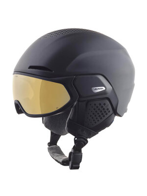 Alpina Alpina Alto Q-Lite Skihelm Met Vizier | Zwart