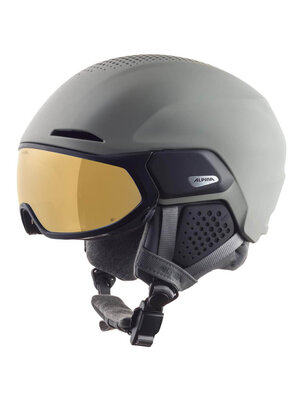 Alpina Alpina Alto Q-Lite Skihelm Met Vizier | Grijs