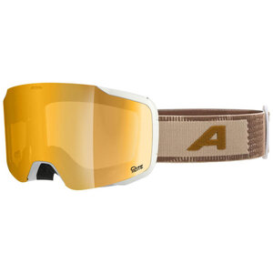 Alpina Alpina Taos Q-Lite Skibril - Wit Bruin