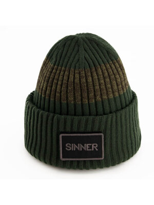 Sinner Sinner Fir Beanie Muts Met Pom - Groen