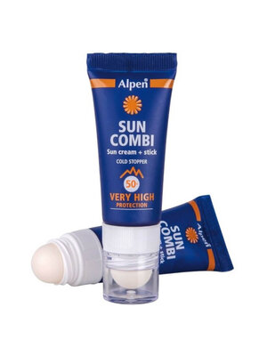 Alpen Alpen Sun Combi 2 in 1 Zonnebrandcréme Met Lipbalsem - Factor 50+