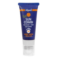 Alpen Sun Combi 2 in 1 Kids Zonnebrandcréme Met Lipbalsem - Factor 50+