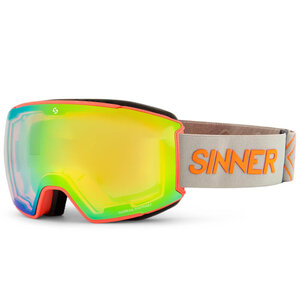 Sinner Sinner Boreas OTG Skibril 2024 - Oranje Neon + GRATIS EXTRA LENS