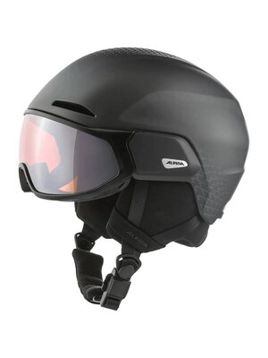 Alpina Alpina Oro QV MIPS Skihelm Met Vizier | Charchoal Metallic