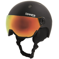 Sinner Titan Visor Skihelm Met Photochromic Vizier 2025 - Zwart