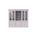 123kast  Buffetkast Hollywood - 300x40x240H cm - boekenkast - open vak in midden - verstelbare planken - 2 uitschuif planken - 4 soft close lades