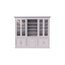 123kast Buffetschrank Hollywood - 300x40x240H cm - Bücherregal - offenes Fach in der Mitte - verstellbare Einlegeböden - 2 ausziehbare Einlegeböden - 4 Soft-Close-Schubladen
