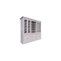 123kast  Buffetkast Hollywood - 300x40x240H cm - boekenkast - open vak in midden - verstelbare planken - 2 uitschuif planken - 4 soft close lades