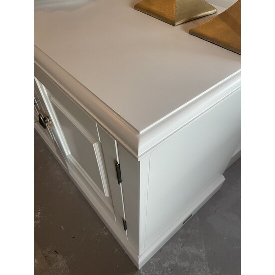 123kast  Showmodel - Tv dressoir Moonstar - 115x50x70H cm - ral 9010 - lichte krassen op bovenblad