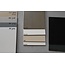123kast  Buffetkast Montana 01 - 130x46x220H cm - 2 stalen deuren - strak design - zwarte greepjes - 2 soft close lades