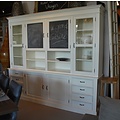 123kast  Buffetkast Le grand cuisine - 258x50x225H cm - 2 krijtborden - 4 deuren - 8 soft close lades - 2 open vakken - 2 lades