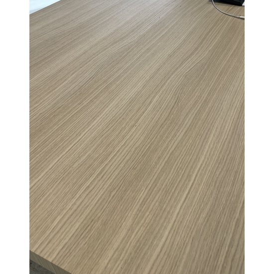123kast  Dressoir Sidney - 220x45x80H cm -  strak design - licht eiken - 2 greeploze deuren - 3 greeploze lades