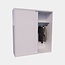 123kast Shanghai Kleiderschrank - 200x60z220H cm - 2 Schiebetüren - Kleiderstange - Regal - zerlegbar