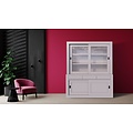 123kast  Buffetkast Lyon - 180x40/50x225H cm - strak design - 4 schuifdeuren - 3 greeploze lades