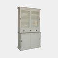 123kast  Buffetkast Lin 02 - 130x48x220H cm - 4 schuifdeuren - 3 soft close lades - optioneel vergrijsd tussenblad