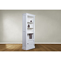 123kast  Boekenkast Venetia - 75x35x190H cm - kleine boekenkast - 3 planken - 1 scharnierdeur
