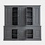 123kast  Buffetkast Santa Maria - 260x45x230H cm - dichte deuren in bovenkast - 10 scharnierdeuren - 5 soft close lades - verstelbare planken