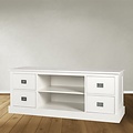123kast  Tv dressoir Iceland 15 - 150x50x60H cm - 4 lades - open middenvak - met kabelgat