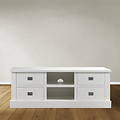 123kast  Tv dressoir Iceland 15 - 150x50x60H cm - 4 lades - open middenvak - met kabelgat