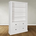 123kast  Boekenkast Iceland 10 - 120x40x215H cm - 3 planken - 4  soft close lades