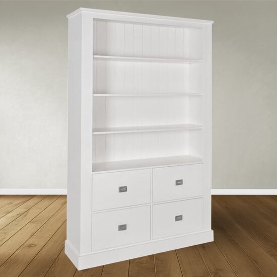 123kast  Boekenkast Iceland 10 - 120x40x215H cm - 3 planken - 4  soft close lades