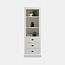 123kast Bücherregal Island 09 - 75x40x215H cm - 2 Fachböden - 3 Soft-Close-Schubladen