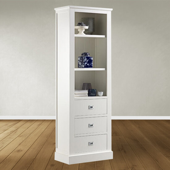 123kast  Boekenkast Iceland 09 - 75x40x215H cm - 2 planken - 3 soft close lades