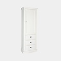 123kast  Buffetkast Iceland 08 - 75x40x215H cm - 1 dichte scharnierdeur - 3 soft close lades