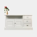 123kast  Tv dressoir Iceland 06 - 125x50x65H cm - 3 lades - 2 scharnierdeuren - met tv kabelgat