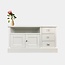 123kast TV-Sideboard Island 06 - 125x50x65H cm - 3 Schubladen - 2 Flügeltüren - mit TV-Kabelloch