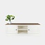 123kast Vienna TV Sideboard - 180x50x60H cm - mit Eiche - 2 Flügeltüren - offenes Mittelfach