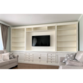 123kast  TV Boekenkast Malta - 400x43x240H cm - 6 scharnierdeuren - 8 lades- cinema wall