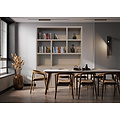 123kast  Vakkenkast Manhattan 03 - 180x40x240H cm - strak design - 3 push to open deuren - open vakken - greeploze deuren - 5cm plank dikte
