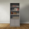 123kast  Vakkenkast Manhattan 01 - 100x40x240Hcm - strak design - 2 push to open deuren - greeploze deuren - 5cm plank dikte