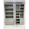 123kast  Vakkenkast Manhattan 01 - 100x40x240Hcm - strak design - 2 push to open deuren - greeploze deuren - 5cm plank dikte