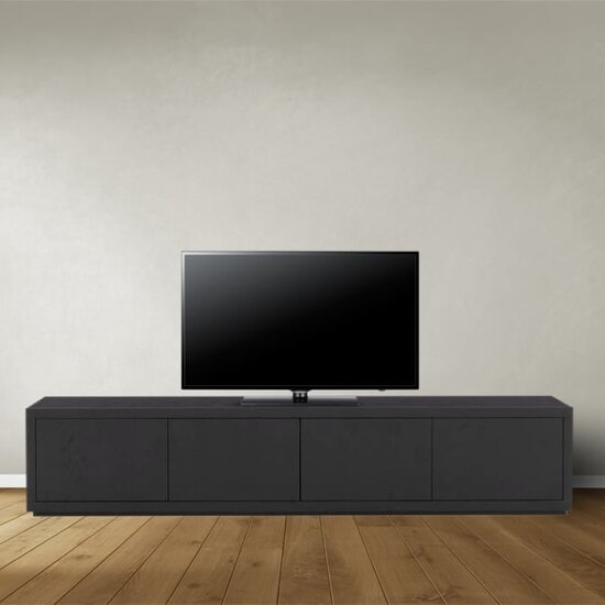 123kast  Tv dressoir Ibiza 08 - 220x45x60H cm - 4 push to open deuren - strak design - greeploze deuren