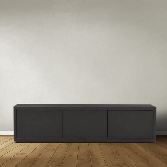 123kast  Tv dressoir Ibiza 07 - 180x45x60H cm - 3 push to open deuren - strak design - greeploze deuren