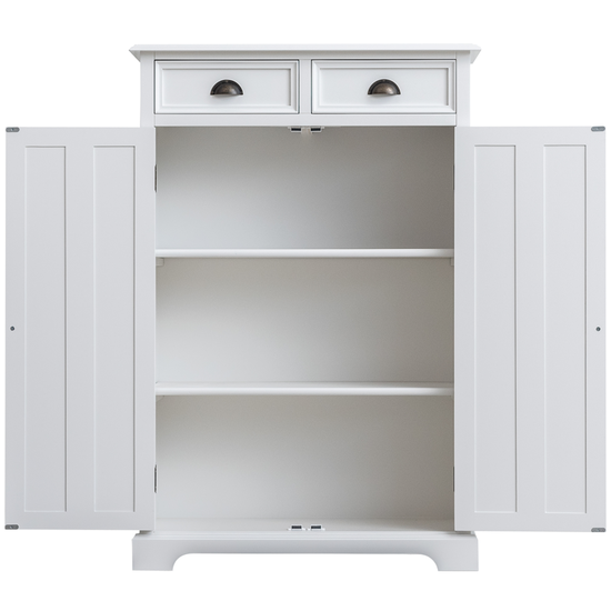 123kast  Opbergkast Amsterdam - 90x40x135H cm - 2 lades - 2 scharnierdeuren