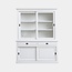123kast Buffetschrank Kolumbien - 177x50x230H cm - 2 Glasschiebetüren - 2 Soft-Close-Schubladen - 2 geschlossene Schiebetüren