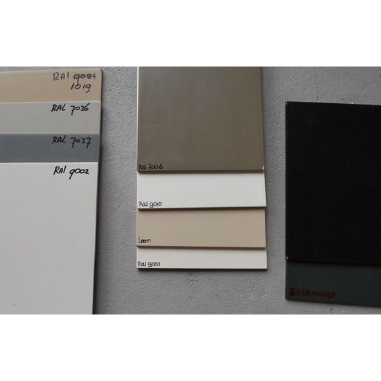 123kast  Buffetkast Colombia - 177x50x230H cm - 2 vitrine schuifdeuren - 2 soft close lades - 2 dichte schuifdeuren