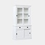 123kast Buffetschrank Peru - 126x50x230H cm - 2 Glasschiebetüren - 2 Soft-Close-Schubladen - 2 geschlossene Schiebetüren